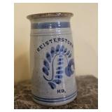Salt Glazed Stoneware Crock Reisterstown Maryland