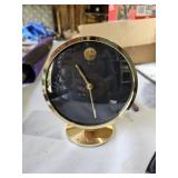 Vintage Howard Miller Museum Desk Clock Brass