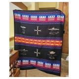 Pendleton Beaver State Wool Blanket Navajo Code