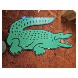 VIntage Izod  Lacoste Alligator Cutout Advertising