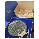 Salisbury Pewter Green Marble Cheese Board &