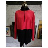 Bold Spirit Vintage 90s Red Black Fleece Quarter