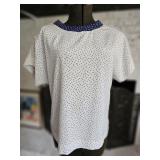 90's Apostrophe Vintage Polka Dot Blouse