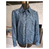 Y2k Cold Water Creek Paisley Shacket