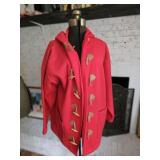 Pacer 90's Red Fleece Toggle Button Jacket