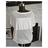 Vintage 80's NWT Beachworks Mesh Blouse