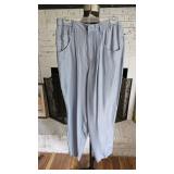 Vintage 90s Pure Silk Women's Pants Pale Blue