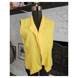 Ship N Shore 90's Yellow Blouse Fits Med.