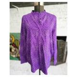 Ralph Lauren Petite Purple Blouse Large