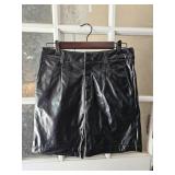 Faux Leather Black Shorts Size Large Fashion Nova