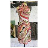 Sunny Leigh Petite Flowy Abstract Swirl Dress