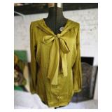 The Limited Olive Blouse Size M