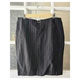 Premise Black Pin Stripe Pencil Skirt