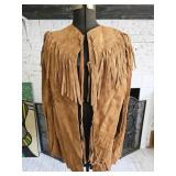 Zara Woman Brown Suede Leather Fringed