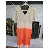 NWT NY&CO Colorblock Knit Midi Dress