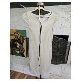 Sharagano Yellow & Gray Belted Dress