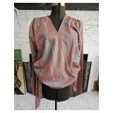 Zara Trafaluc NWT Metallic Blouse
