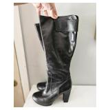 Kenneth Cole Black Leather Boots
