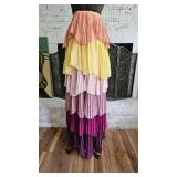 L'Atiste NWT Layered Ruffled Colorful Skirt