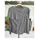 Zara Gray Blouse Size M/L