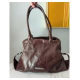 Cole Haan Leather Purse Brown/Oxblood