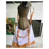 Periwinkle Canvas Large Tote Bag
