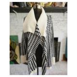 Apt 9 Black and White Cardigan