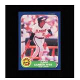 1986 Fleer #629 3,000 Career Hits (Rod Carew) NM M