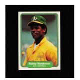 1982 Fleer #92 Rickey Henderson NM MT