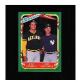 1987 Fleer Star Stickers #131 Jose Canseco / Don M