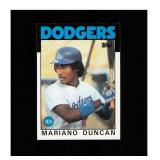 1986 Topps #602 Mariano Duncan NM MT