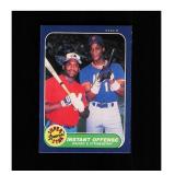 1986 Fleer #632 Instant Offense (Tim Raines / Darr