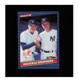 1986 Donruss #645 Knuckle Brothers (Phil Niekro /