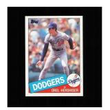 1985 Topps #493 Orel Hershiser Rookie NM MT