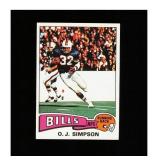 1975 Topps #500 O.J. Simpson Clean Sharp Card