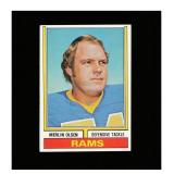 1974 Topps #205 Merlin Olsen Clean Sharp Card