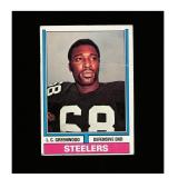 1974 Topps #493 L. C. Greenwood Clean Sharp Card