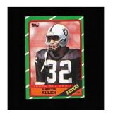 1986 Topps #62 Marcus Allen Clean Sharp Card
