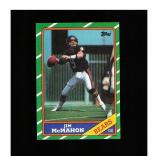 1986 Topps #10 Jim McMahon Clean Sharp Card