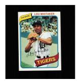 1980 Topps #358 Lou Whitaker Clean Sharp Card