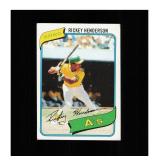 1980 Topps #482 Rickey Henderson ROOKIE Clean Shar