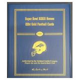 Super Bowl XXXIII Heros 22kt Gold Football Cards