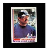1982 Topps #300 Reggie Jackson Blackless NM MT