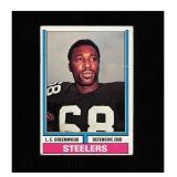1974 Topps #496 L. C. Greenwood Clean Sharp Card