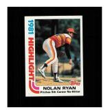 1982 Topps #5 Nolan Ryan NM MT