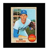 1968 Topps #103 Don Sutton Clean Sharp Card