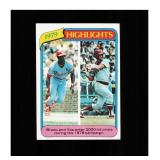 1980 Topps #1 Lou Brock / Carl Yastrzemski Clean S