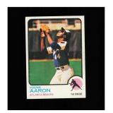 1973 Topps #100 Hank Aaron Clean Sharp Card