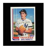 1982 Topps #439 Dave Righetti NM MT