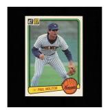 1983 Donruss #484 Paul Molitor Mini A & G Back NM
